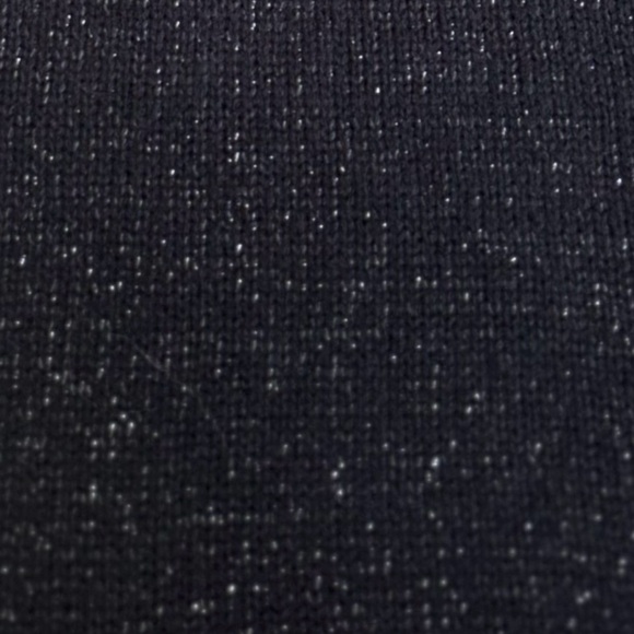 Bebe Black Shimmer Luxe Midtown Cowl Neck Off The Shoulder Sweater Size Small - Picture 5 of 10